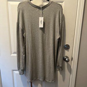 Reformation Radlee Knit Dress, Heather Gray (M)